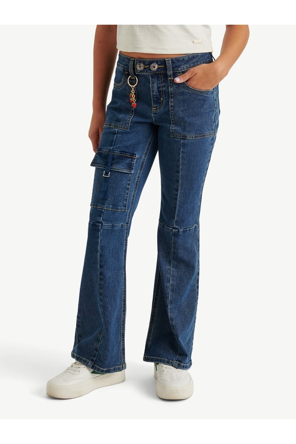 Girl's Cargo Flare w/ Keychain, Sizes 6-18