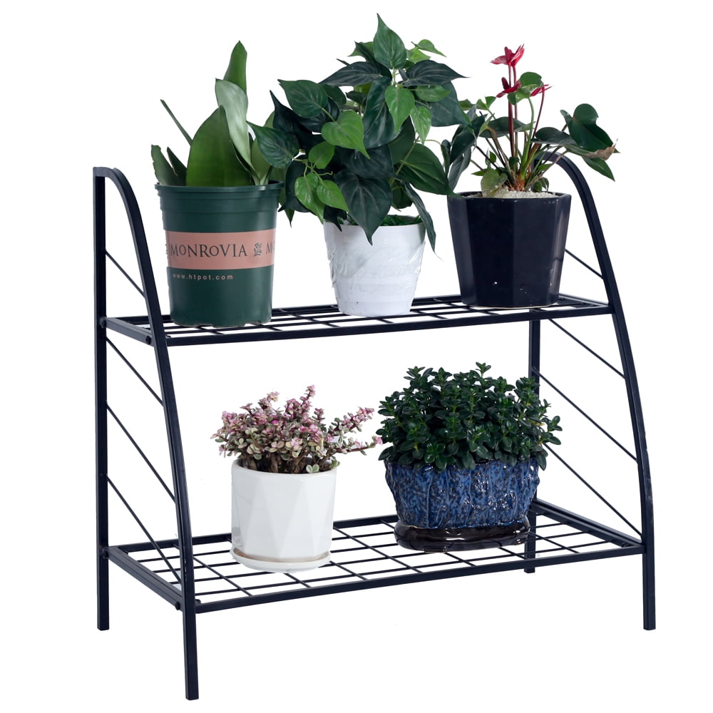 Private Jungle 2-Tier Indoor/Outdoor Metal Plant Stand, Flower Pots Holder, Plant Display Rack, Stand Shelf, Shoe Organizer, Utility Storage Organizer Rack Private Jungle 2-Tier Indoor/Outdoor Metal Plant Stand, Flower Pots Holder, Plant Display Rack, Stand Shelf, Shoe Organizer, Utility Storage Organizer Rack