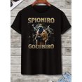thumbnail image 5 of Spioniro Men's Funny Italian Brainrot Graphic T-Shirt - Retro Cartoon Print Short Sleeve Tee, White with Golden Accents, Regular Fit Casual Summer Top for Daily Wear, Italian T Shirt, 5 of 15