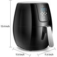 thumbnail image 2 of Savania 4.8 Quart Air Fryer, Non-stick Basket - Digital Touch Screen, 7 Cooking Pre-sets, 2 of 7
