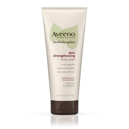 Aveeno Positively Ageless Skin Strengthening Body Cream, Moisturizes For 24 Hours 7.3 Oz