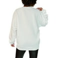 thumbnail image 2 of Women's Gameday Couture White USC Trojans Premium Fleece Drop Shoulder Pullover Sweatshirt, 2 of 2