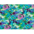 thumbnail image 2 of Zelouf Scuba Print  , Sewing, DIY, Crafts Fabric by the Yard, 467 Aqua/orchid, 10 Yard, 2 of 2