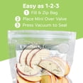 thumbnail image 6 of FoodSaver Mini Handheld Vacuum Sealer, Marinate Setting, Cordless Vacuum Sealer with Charging Dock, Black, 6 of 7