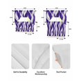 thumbnail image 5 of Purple White Moire Swag Kitchen Curtains Sets for Windows 24 Inch Length, Modern Abstract Art Elegant Short Window Curtain Panels Swags Valances and Tiers 3 Piece Set for Cafe/Dining Room, 5 of 5