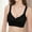 Black, variant on Women Wireless Bras Seamless Full Cup Support Push up Bralette No Underwire Comfy Everyday Bras