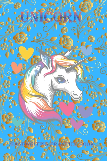 unicorn handwriting practice book cute unicorn coloring