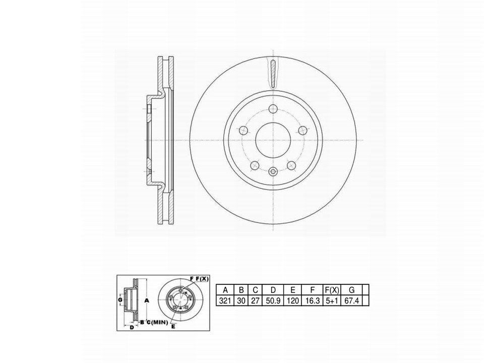 Winstop Brake Rotor, Front WS247456, Chevrolet Impala 2020-2014