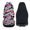 thumbnail image 3 of XYZCANDO Skull Pattern Car Seat Covers for Man Durable Car Front Seat Covers Soft Protector, for SUV Sedan Truck, 3 of 5
