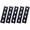 Black, variant on BE-TOOL 5Pcs Flat Metal Bracket Plates, Heavy duty Mending Flat Plate, Fixing & Mounting Flat Plate for Farmhouse Shop Woodworking Black