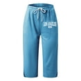 thumbnail image 3 of Women Fashion Comfortable Casual Mid Waist Sport Pants, 3 of 3