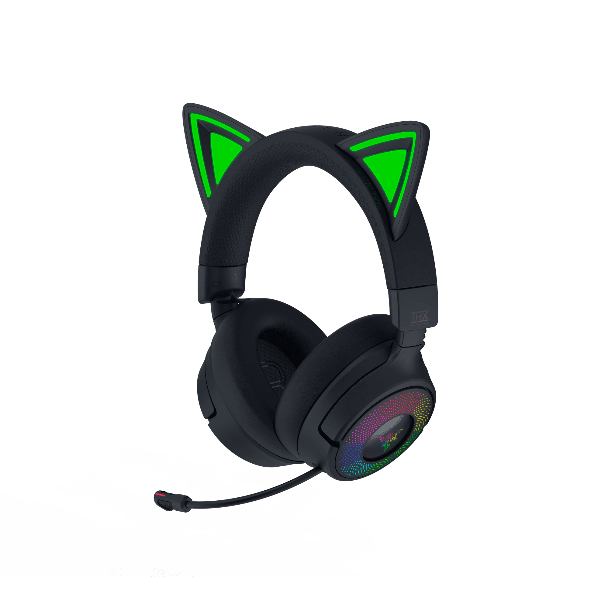 Razer Kraken Kitty V3 Pro Wireless RGB Kitty Headset for Gaming and Streaming, Black