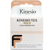 Kinesio Taping - Elastic Therapeutic Athletic Tape Tex Gold FP - Beige – 2 in. x 16.4 ft