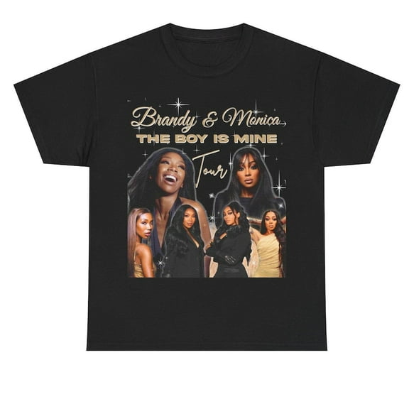 Brandy and Monica Tour T-Shirt - The Boy Is Mine Concert Tee Reprint S-3XL