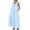 A-Blue62, variant on Wxolcjlv Women's V Neck Maxi Dress Sleeveless Pleated Loose Vacation Dress With Pockets