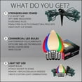 thumbnail image 2 of Wintergreen Lighting C7 Multicolor OptiCore Smooth LED Pathway Light Kit, 25 Lights, 12" Spacing, Green Wire, 25 ft, 2 of 8
