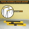 thumbnail image 6 of 2 Pack Saw Horses Folding Heavy Duty, 550 Pound Load Capacity of Portable Work Table, Toughbuilt Sawhorse with Fast Open Legs,  Sawhorse Brackets,  Woodworking Carpenter Tools(Yellow), 6 of 7
