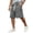 Gray_014, variant on Domuza Mens Corduroy Shorts Elastic Waist Drawstring Casual Fashion Beach Gym Workout Running Athletic Shorts With Embroidered Black 2XL
