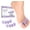 Lavender, variant on Welnove Silicone Toe Separator Spacers for Correct Toe Alignment, Bunion and Hammer toe Straighteners, Blue - 4 Pairs