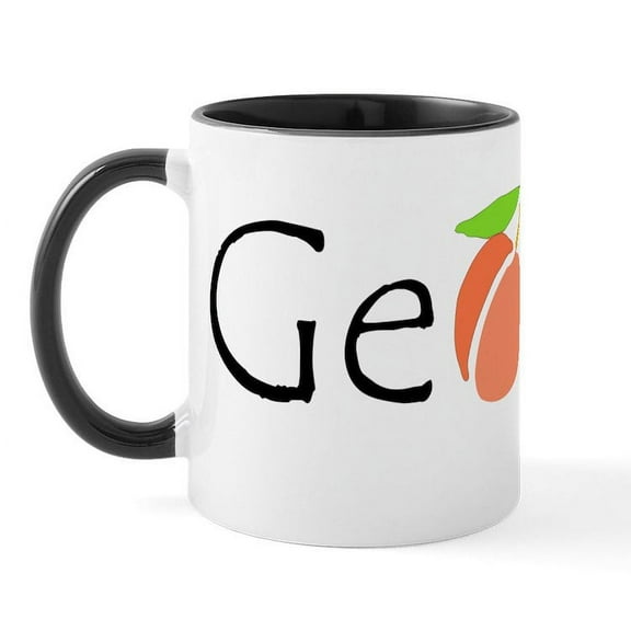 CafePress - Georgia Peach Mug - 11 oz Ceramic Mug - Novelty Coffee Tea Cup