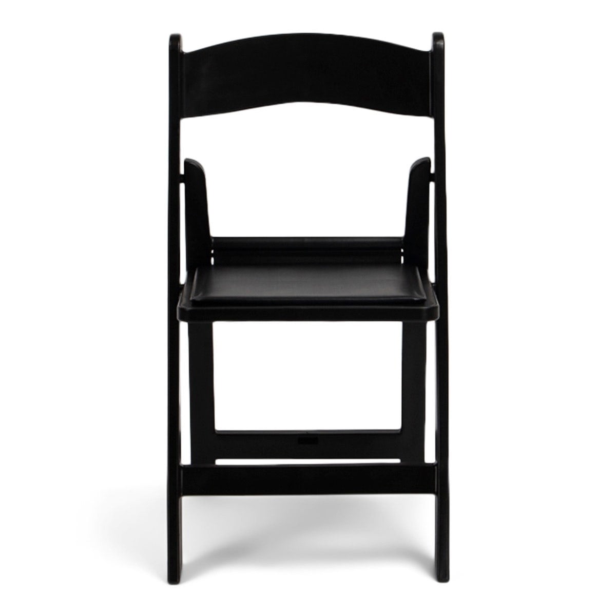 TitanPRO Black Resin Folding Chair - 4 Pack