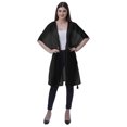 thumbnail image 1 of Moomaya Womens Georgette Shrug Open Front Long Sheer Coverup w/ Tassels, 1 of 7