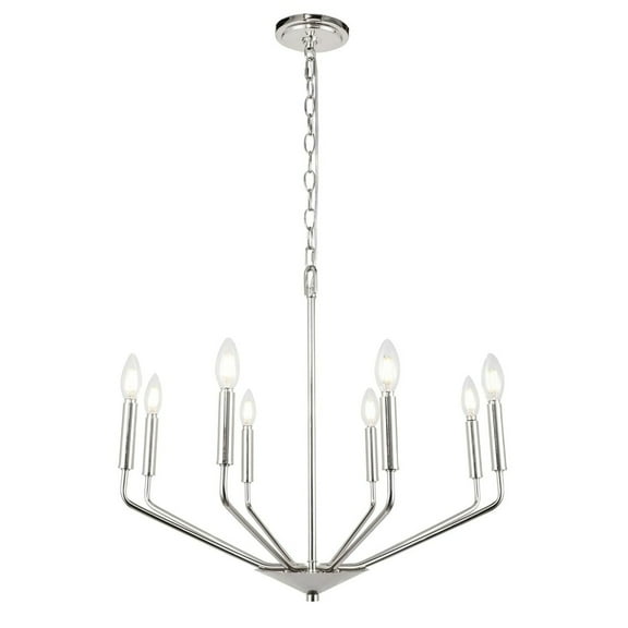 Indoor Modern Home Decorative Bright Ceiling Enzo 8 Light Chrome Pendant