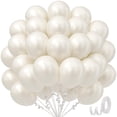 thumbnail image 1 of Globos de fiesta awenztech de látex blanco perla, 30 cm, 50 unidades, 1 of 7