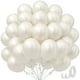 thumbnail image 1 of Globos de fiesta awenztech de látex blanco perla, 30 cm, 50 unidades, 1 of 7