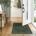 thumbnail image 2 of ODIKA 2'x3' Washable Doormat Jungle Vine Frame Botanical Border Aesthetic Boho Snake Vintage Refined for Entryway, Kitchen, Laundry Room, Non-Slip, Low Pile, 2 of 7