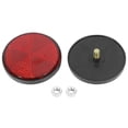thumbnail image 3 of Unique Bargains 2pcs M6x1.0 Red Screw Mount Reflective Warning Reflector for Motorcycle, 3 of 6