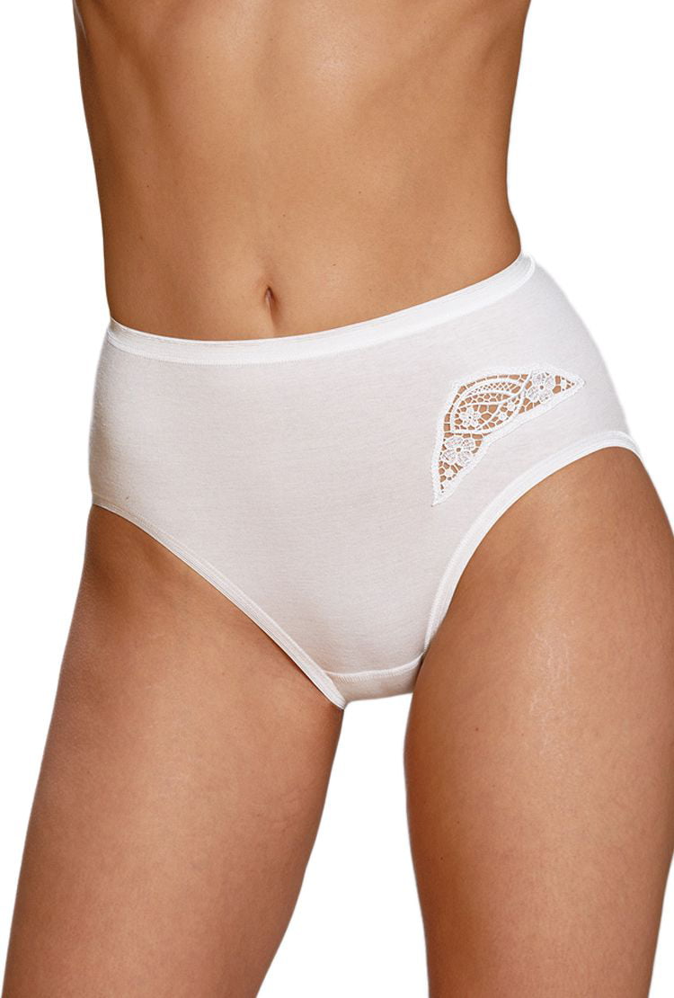 Mey Womens Emotions High Waist Brief, Knickers Pants White 59050