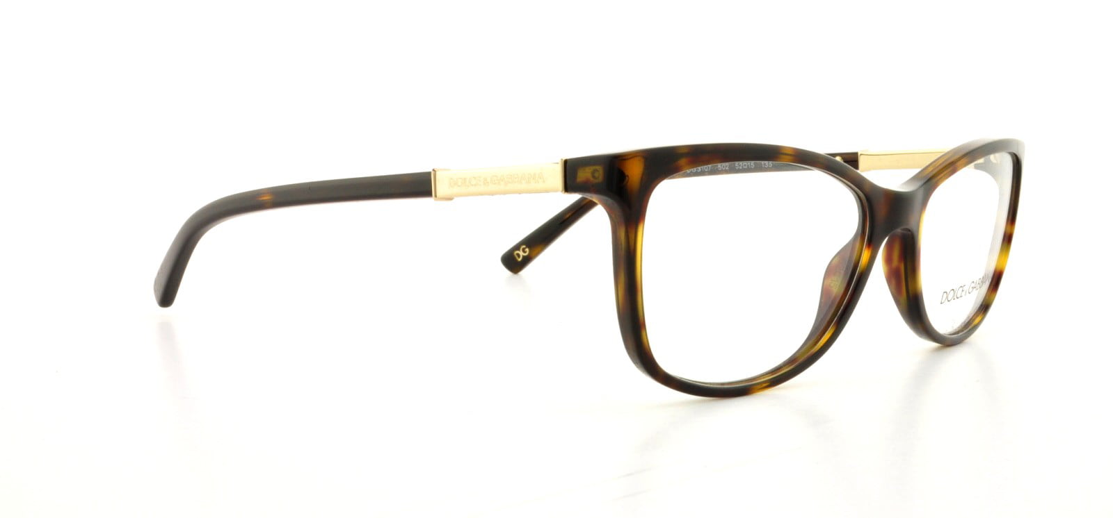 Dolce & Gabbana DG3107 Eyeglasses-502 Havana-52mm