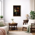 thumbnail image 3 of Framed Canvas Print Still Life Flower Wall Art Vintage Botanical Decorative for Living Room Bedroom - 16"x24" NATURAL, 3 of 8