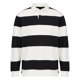 thumbnail image 5 of Ceisia Men's Contrast Wide-Stripe Polo Shirt | Stretchy Relaxed Long-Sleeve Casual Top Gift, 5 of 5