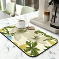 thumbnail image 2 of Art Meets Utility Daisy Floral Coffee Drying Mat, Absorbent Diatom Mud, Heat Resistant, Perfect as a Dish Drainer Mat & Small Drying Rack Mat, 19.5x12in, 2 of 7