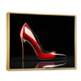 thumbnail image 2 of Designart "Stylish High Heels Sleek Silhouette II" Fashion Floater Framed Canvas Wall Art, 2 of 7