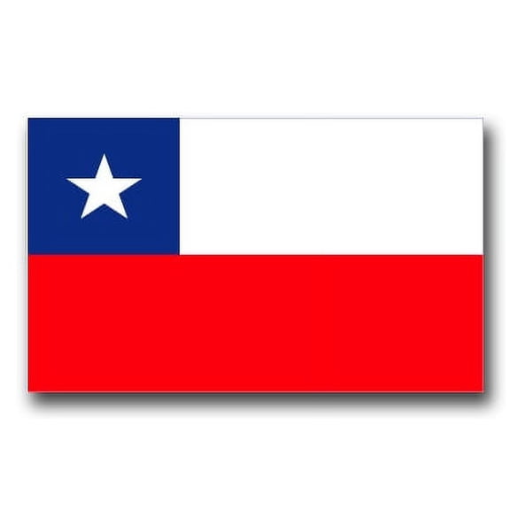 3.8 Inch Chile Flag Vinyl Transfer Decal