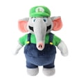 thumbnail image 6 of uiuoutoy Elephant Luigi  Plush Toy Stuffed Animal Doll 11" High Quality ONE, 6 of 7