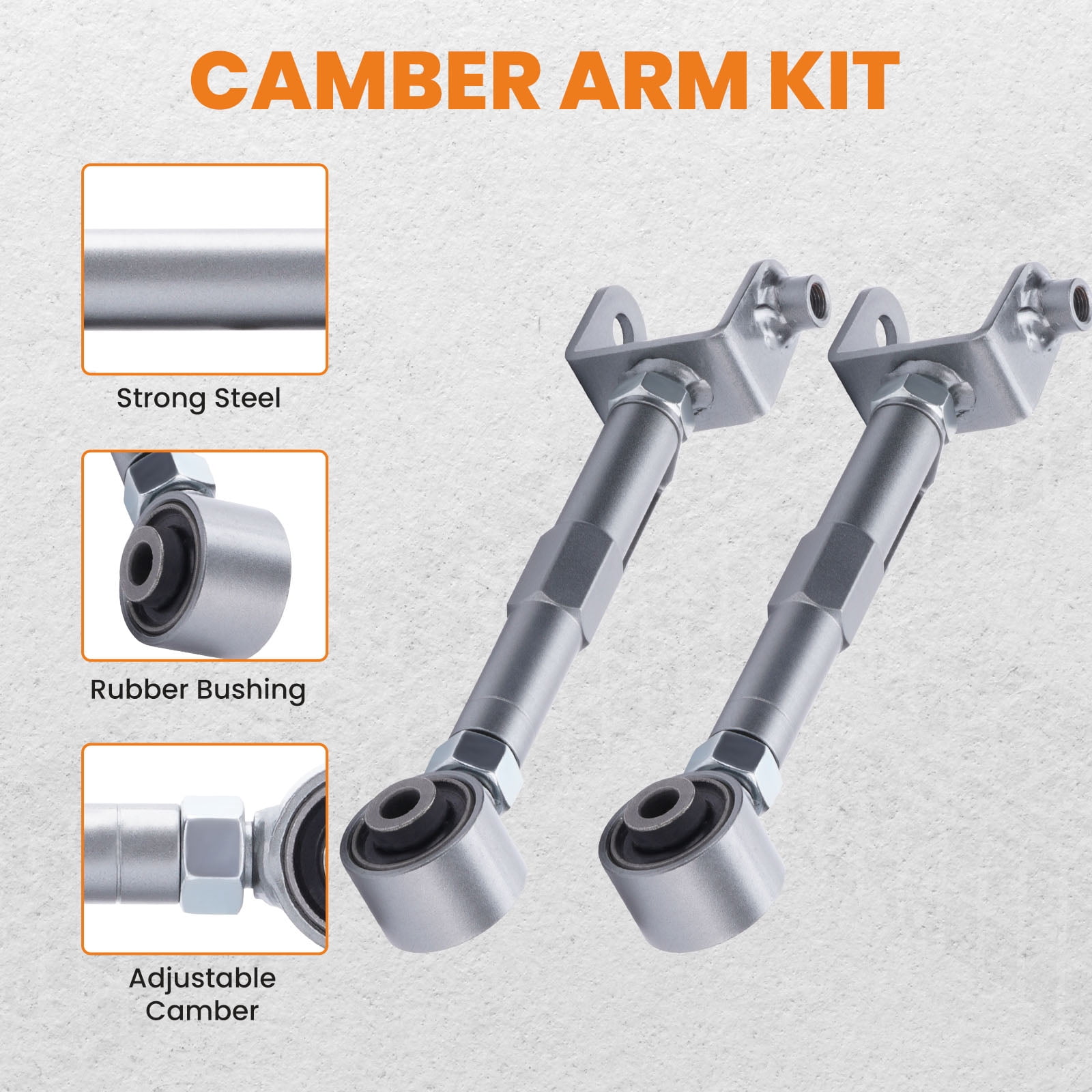 Maxpeedingrods 2 Pcs Suspension Rear Upper Camber Control Arm for Honda CRV 2002-2006