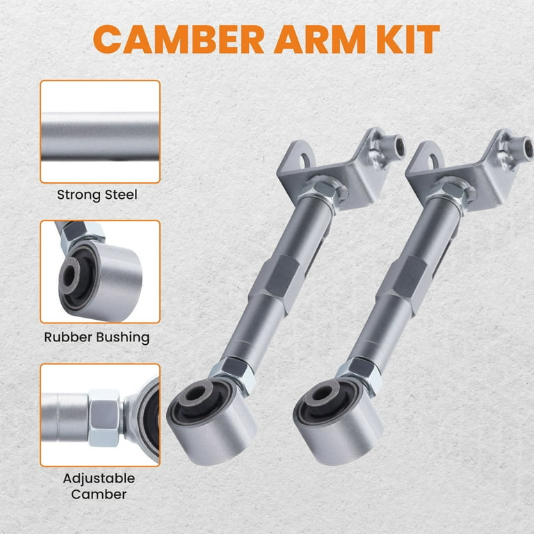 2-Piece Rear Upper Control Arm Kit For Honda CR-V 2002-2006 - Adjustable Camber Arms