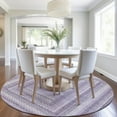 thumbnail image 4 of Dalyn Rugs Machine Washable Indoor/Outdoor Chantille Lavender 8' x 8' Round Rug, 4 of 7