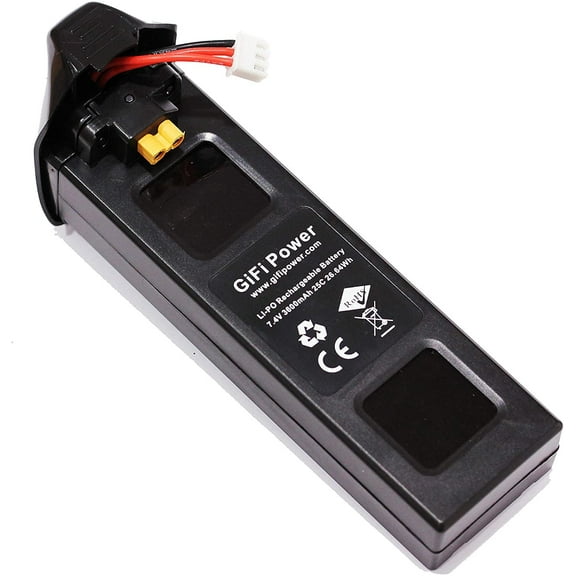 Replace Battery 1PC for MJX B2C B2W RC Bugs 2w Bugs 2 D80 F18 SP700 2K Drone D80 F200SE MJX B2SE GPS RC Quadcopter Drone Battery 7.4V 3600mAh for Outdoor Aerial Photos Videos by Maximalpower