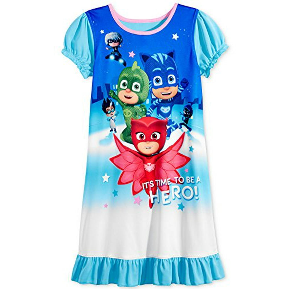 PJ Masks PJMASKS Pj Mask Little Girls Nightgown Pajamas