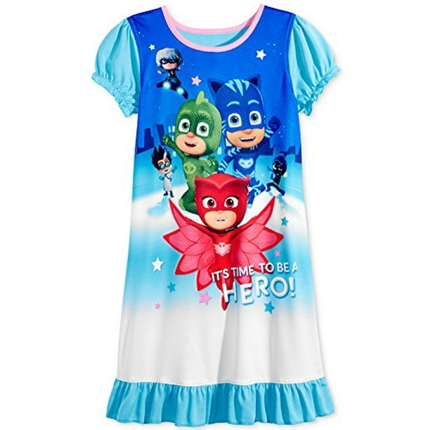 PJ Masks PJMASKS Pj Mask Little Girls Nightgown Pajamas