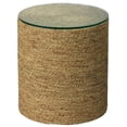 thumbnail image 2 of Home Square Transitional Glass & Sea Grass Side Table in Natural Sea - Set of 2, 2 of 3