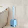 thumbnail image 5 of Cinvoph Drip-Proof Compact Toilet Bowl Scrubber & Holder - Space Saving Nylon Bristles Toilet Brush, Deep Cleaning Bathroom Basic for Fast Stain Removal, Blue, 5 of 8
