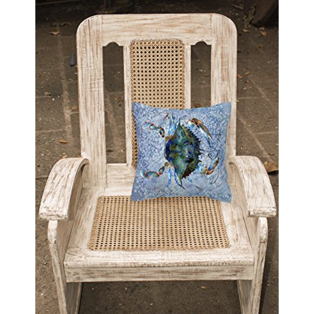 "Caroline's Treasures 8151PW1414 Almohada de tela de lona decorativa con cangrejo, grande, multicolor" Caroline's Treasures 8151PW1414