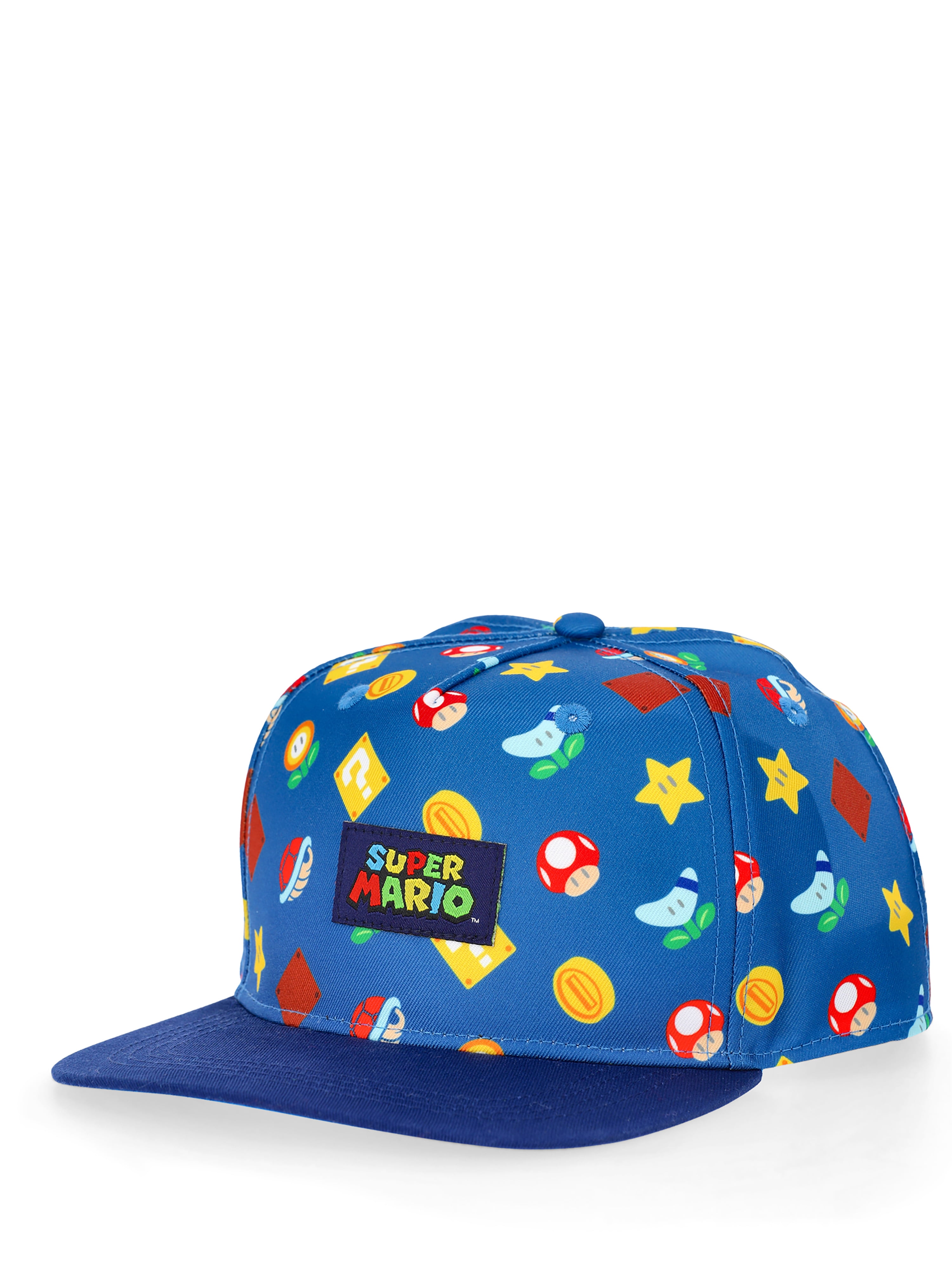 Super Mario Boys Snapback Baseball Hat, One Size Fits Most