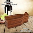 thumbnail image 6 of Primeware Wine Appetizer Plate Set - Mahogany Wood Wine Bottle Shaped Serving Platters With Display Stand Hold Meat, Cheese, Fruit, Wine Glasses, 6 of 6